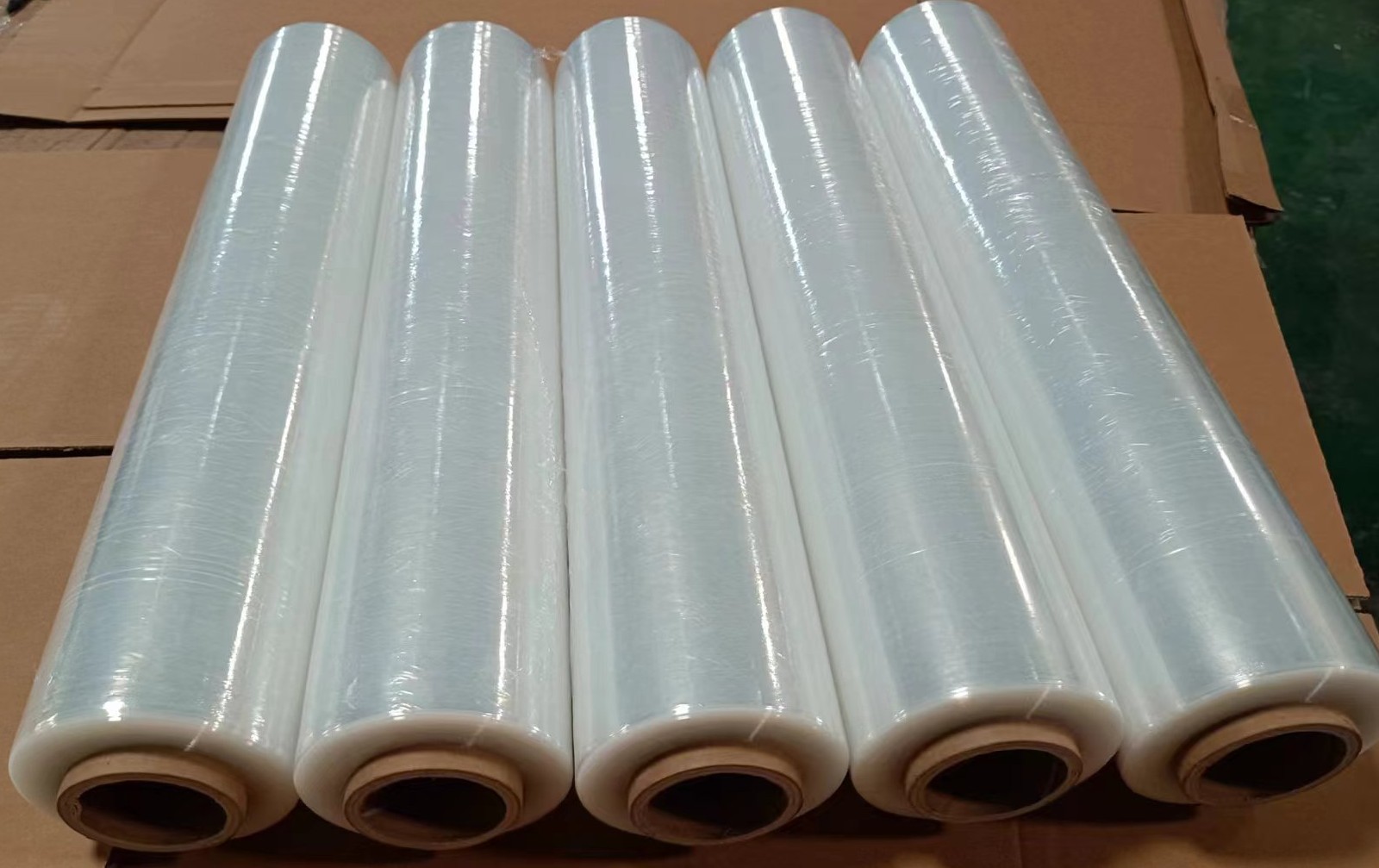 LLDPE 500 mm x 20 Mikrometer transparente Stretchfolie