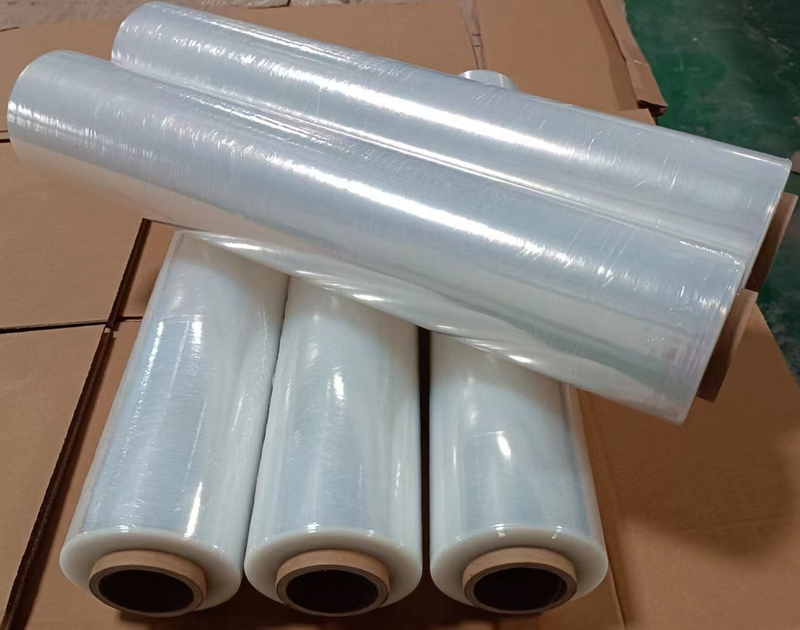 LLDPE 500 mm x 20 Mikrometer transparente Stretchfolie