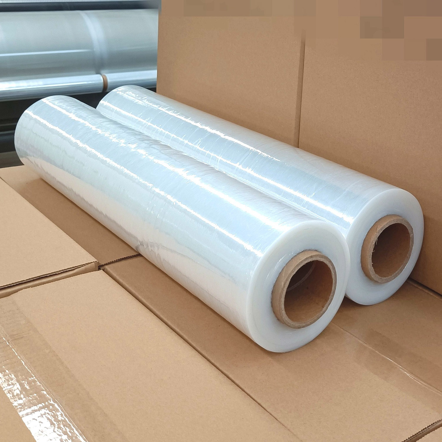  Palettenverpackung, Gussform, transparente LLDPE-Kunststofffolie, Stretchfolie